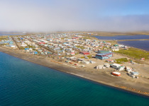 The largest city of the North Slope Borough in the U.S. state of Alaska and is located north of the Arctic Circle. It is one of the northernmost public communities in the world and is the northernmost city in the United States