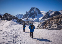 hiking in Antarctica