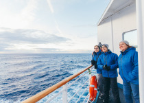 On the deck in Drake Passage