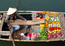 Vietnam floating market