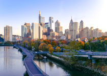 Philadelphia’s skyline in autumn