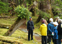 HaidaGwaii T'aanu-watchmen giving a tour