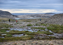 Hiking on the tundra in Arctic Canada