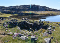 Remains of a sod house, Southern Baffin Island