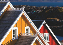 colourful Greenland houses