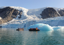 zodiac cruise in arctic