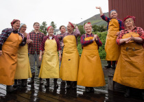 Siglufjörður, re-enactment at the Herring Era Museum