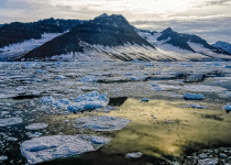 Pack ice in Nansen Fjord, east Greenland