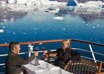 dining on Expedition cruise ship