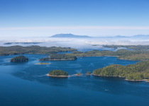Islands off the North Coast of British Columbia near Prince Rupert.