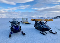 Camp at floe edge, near Pond Inlet