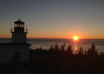 Sunset at Long Eddy Point