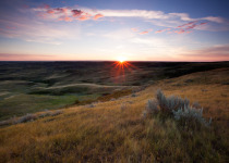 Sunset in Grasslands National Park