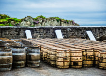 Whisky barrels on Isle of Islay