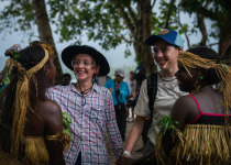 Meeting the locals, Bougainville