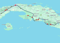 Birding Standard with Nils Western Cuba and Cayo Coco 11-day route map