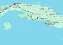 Birding with Nils Full Western Cuba 12-day route map